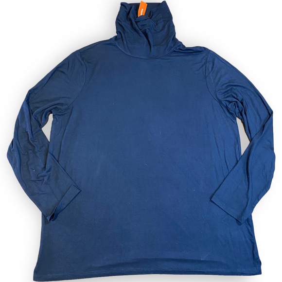 2for$25 NWT Joe Fresh Navy Turtleneck Long Sleeve T-shirt Size XL - Picture 8 of 10